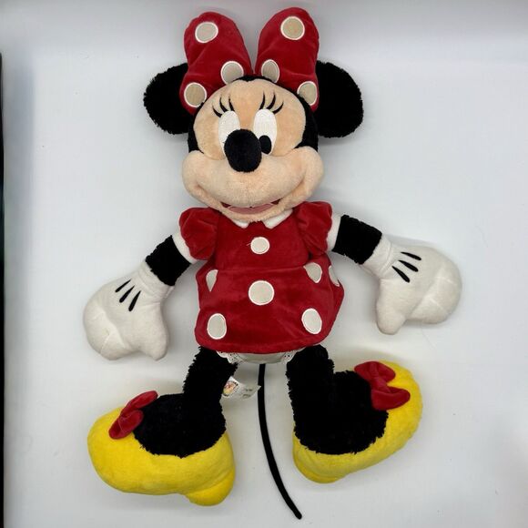 Disney Minnie Mouse in Traditional Red Dress Plush Doll Collectible 17” Notes‎ - Picture 1 of 5